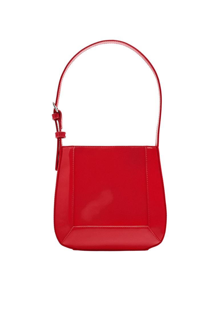 MINIMALIST SHOULDER BAG Red ZARA Saudi Arabia